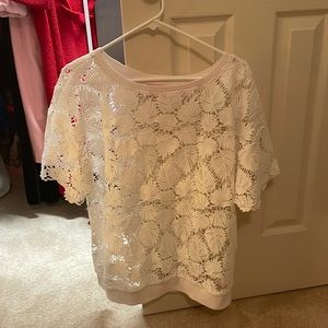 White lace top. VGUC